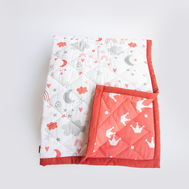 6 Pc | Personalized Crown Theme Infant Bedding Gift Basket Set | 0-4 Years
