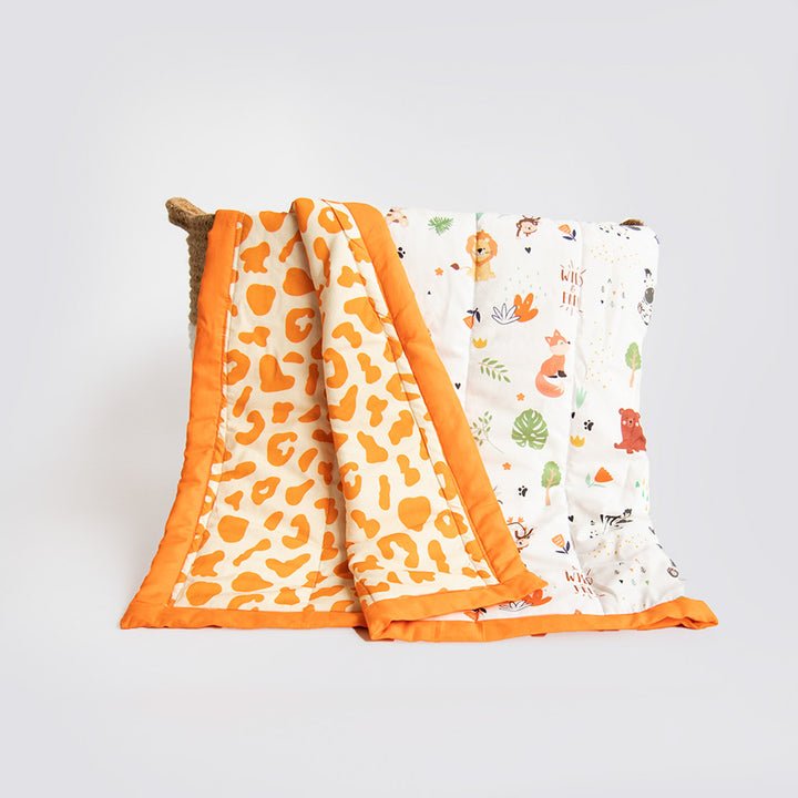 6 Pc | Personalized Animal Theme Infant Bedding Gift Basket Set | 0-4 Years