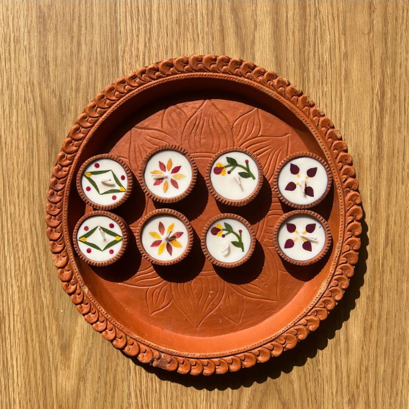 Soy Wax & Earthen Festive Diyas