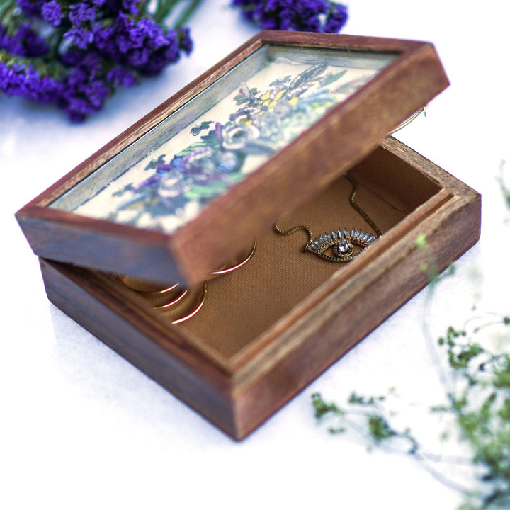 Sheesham Wood Multi-Use Trinket Jewelry Box