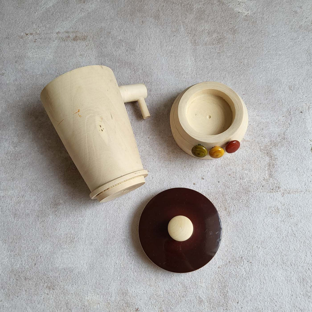 Handcrafted Wooden Mixer Grinder Etikopakka Toy for Kids | 3-6 Years