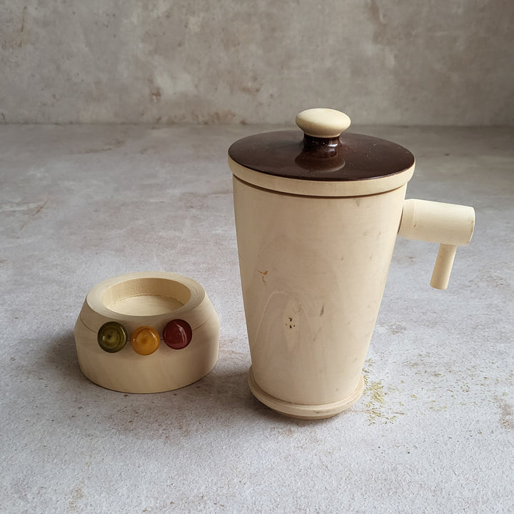 Handcrafted Wooden Mixer Grinder Etikopakka Toy for Kids | 3-6 Years