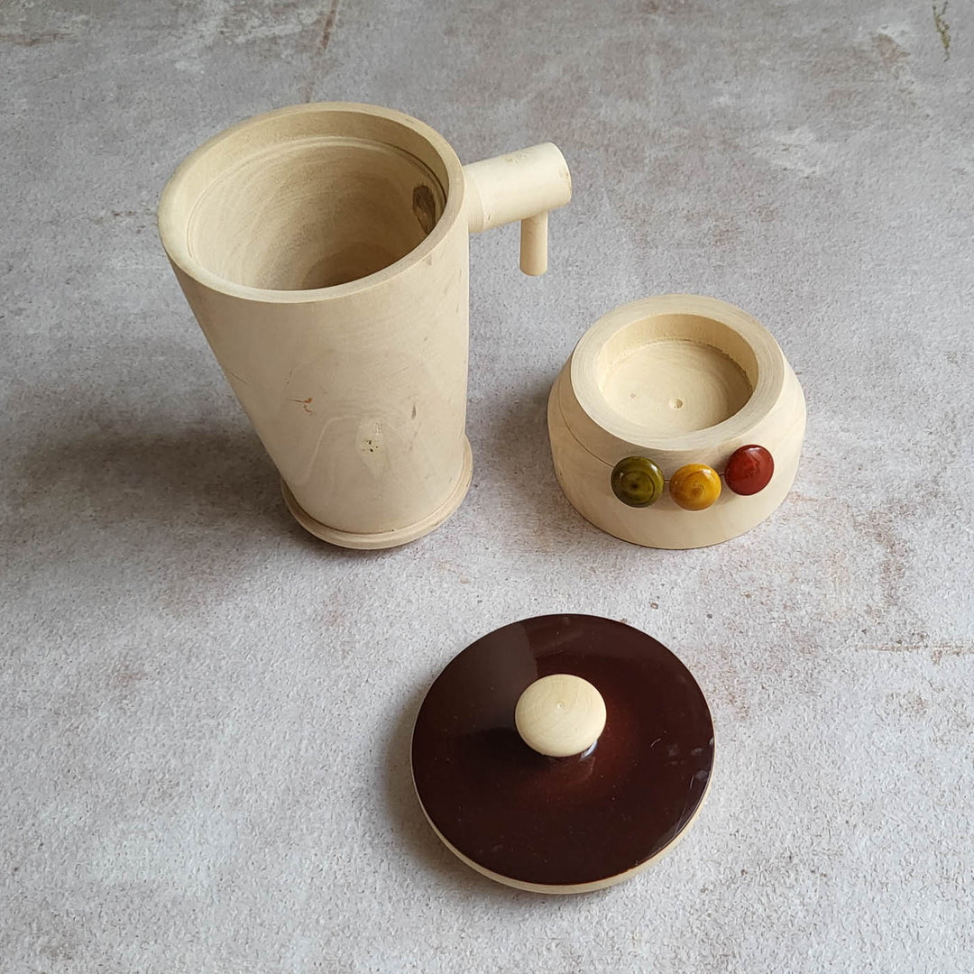 Handcrafted Wooden Mixer Grinder Etikopakka Toy for Kids | 3-6 Years