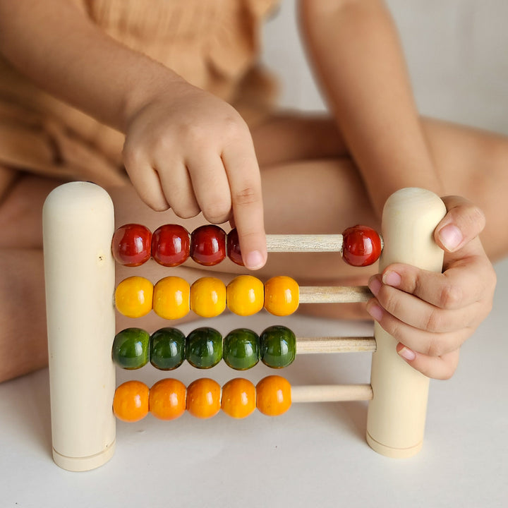 Wooden Early Abacus Handmade Etikopakka Toy | Learning & Motor Skills | 3+ Years