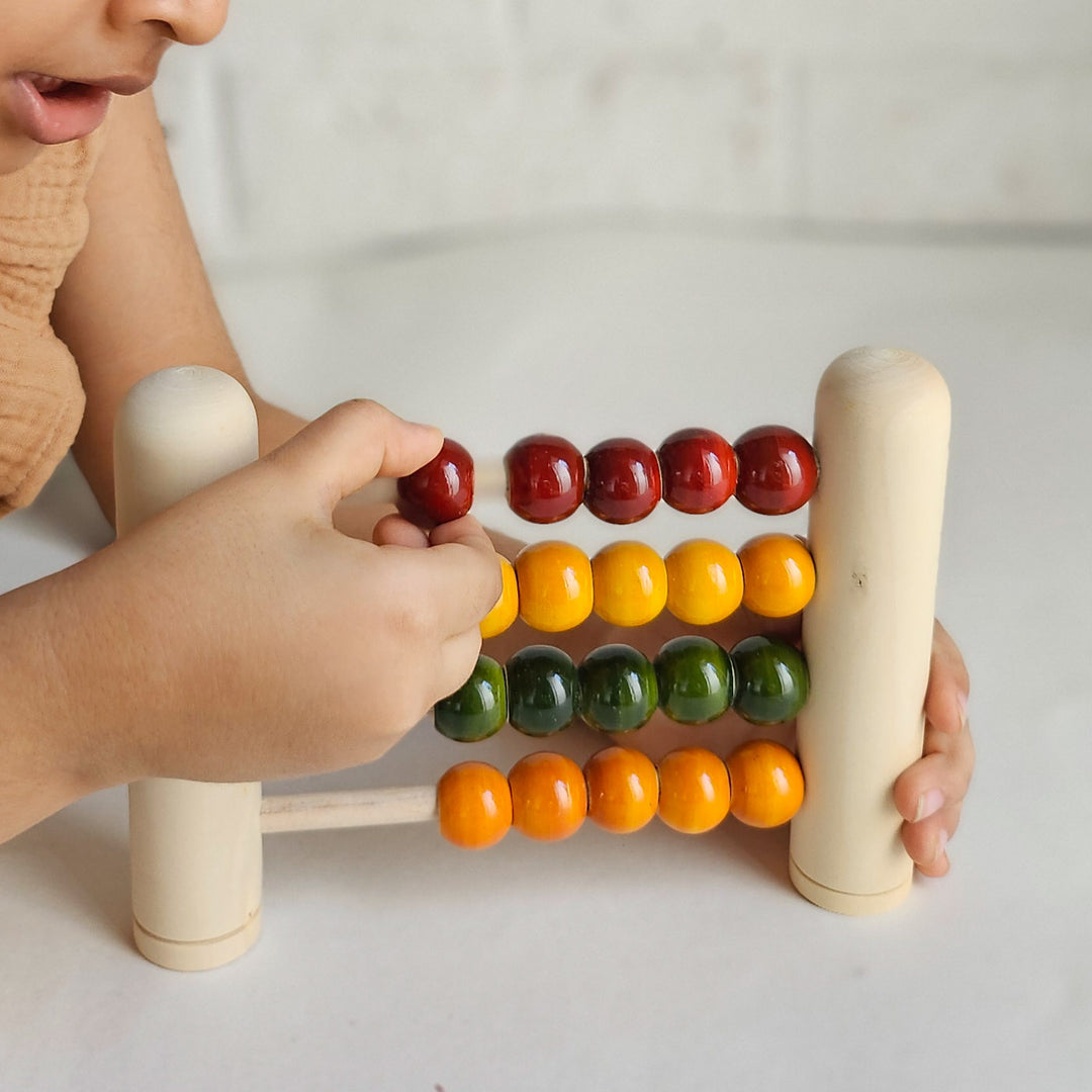 Wooden Early Abacus Handmade Etikopakka Toy | Learning & Motor Skills | 3+ Years