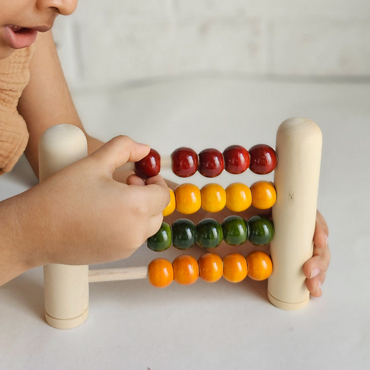 Wooden Early Abacus Handmade Etikopakka Toy | Learning & Motor Skills | 3+ Years
