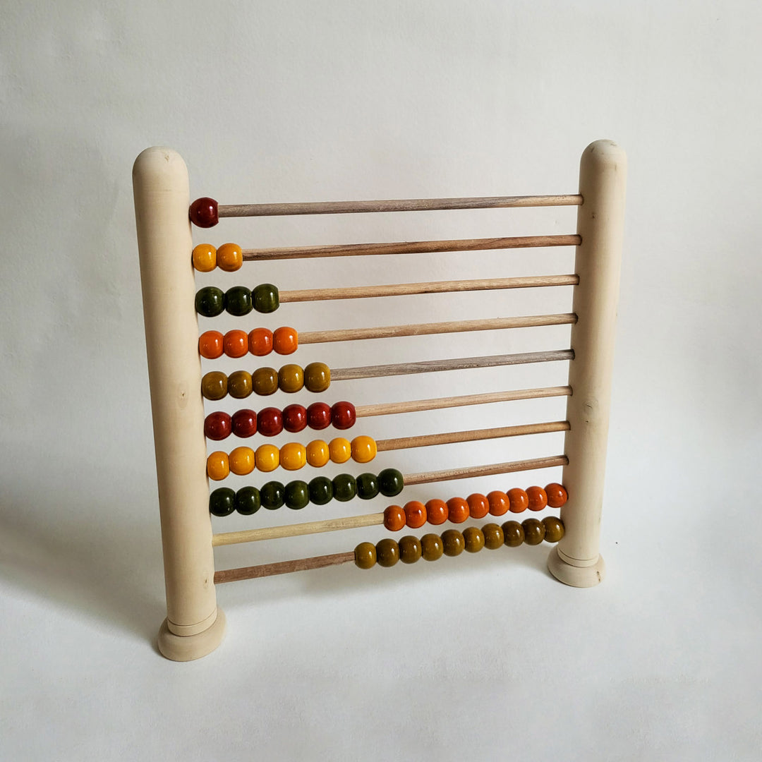 Wooden Big Abacus 1–10 | Handmade Etikopakka Counting Toy | 3+ Years