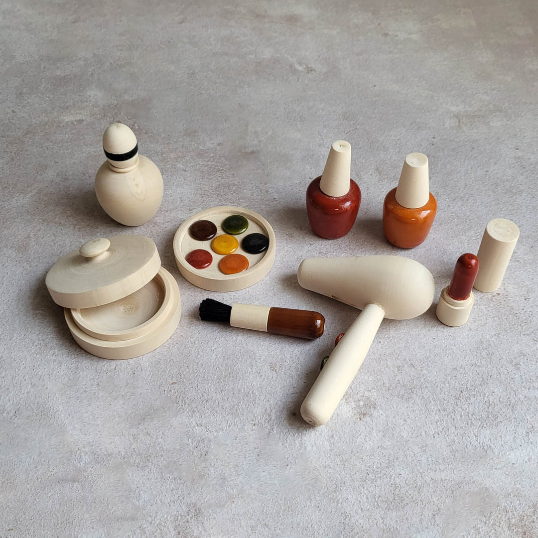 Wooden Makeup Set Handmade Etikopakka Toy for Kids | 3–8 Years