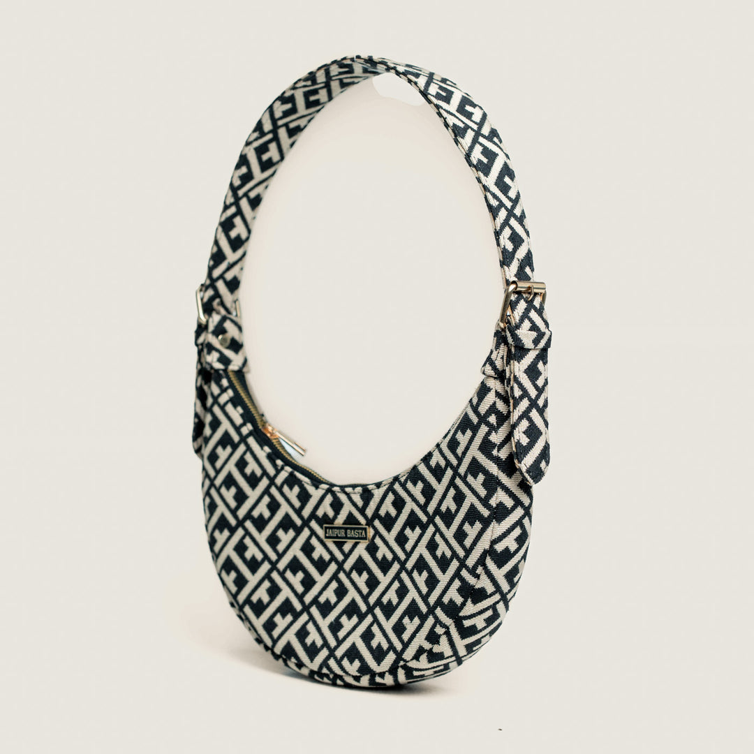 Gathjod Jacquard Mini Moon Bag