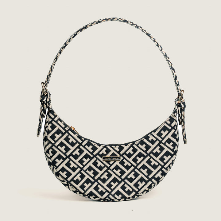 Gathjod Jacquard Mini Moon Bag