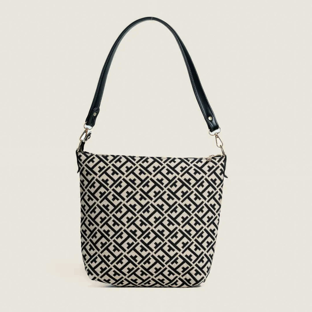 Gathjod Print Jacquard Shopper Bag