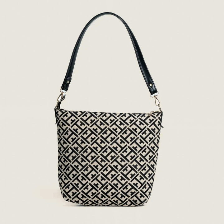 Gathjod Print Jacquard Shopper Bag