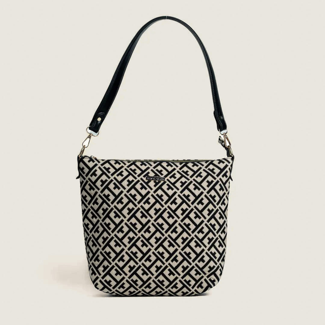 Gathjod Print Jacquard Shopper Bag