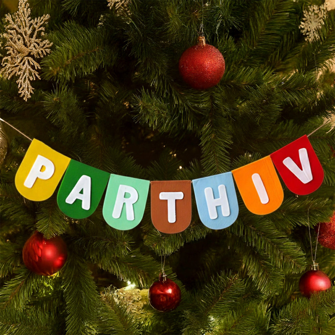 Personalized Multicolor Felt Kids Bunting