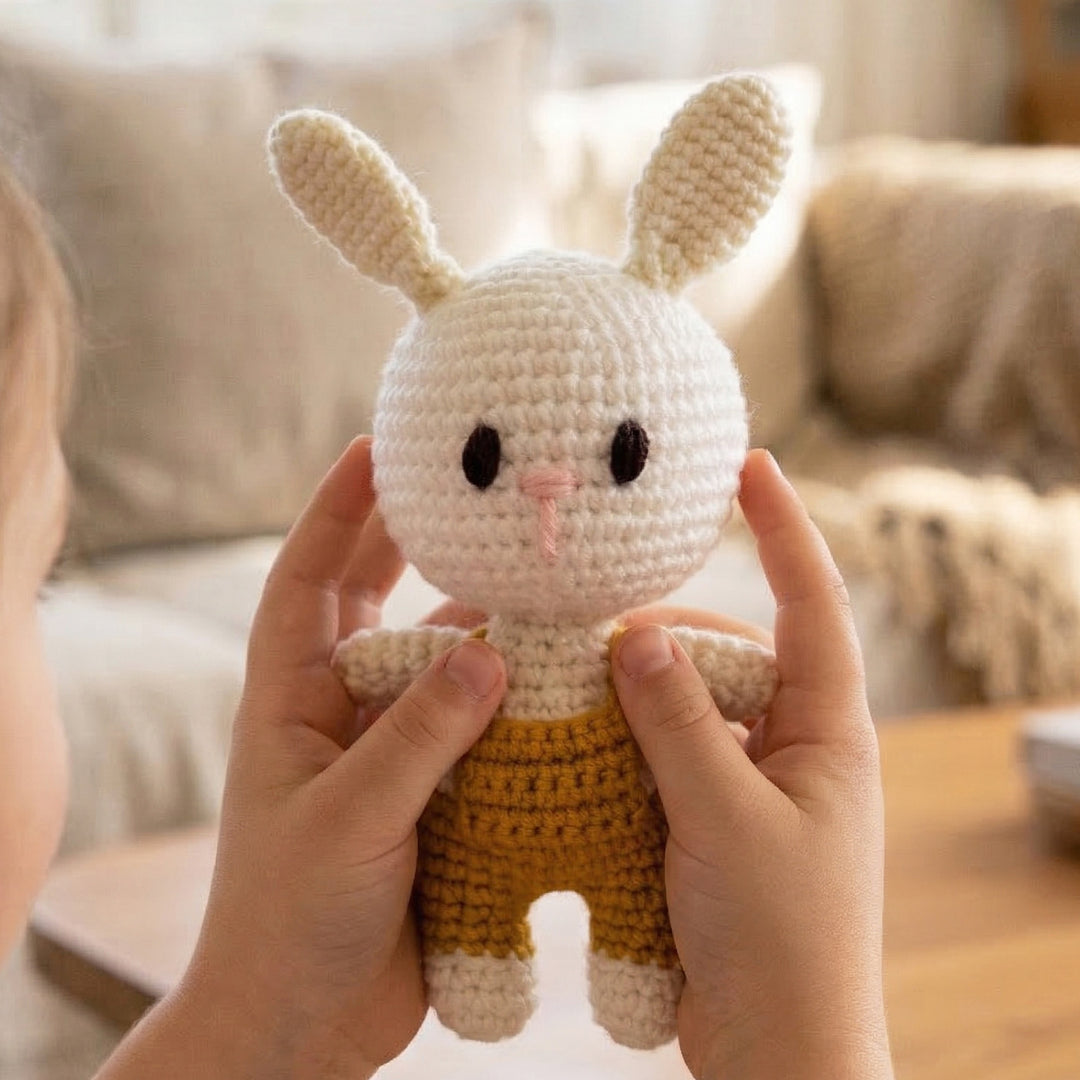 Handmade Crochet Bunny Toy For Kids