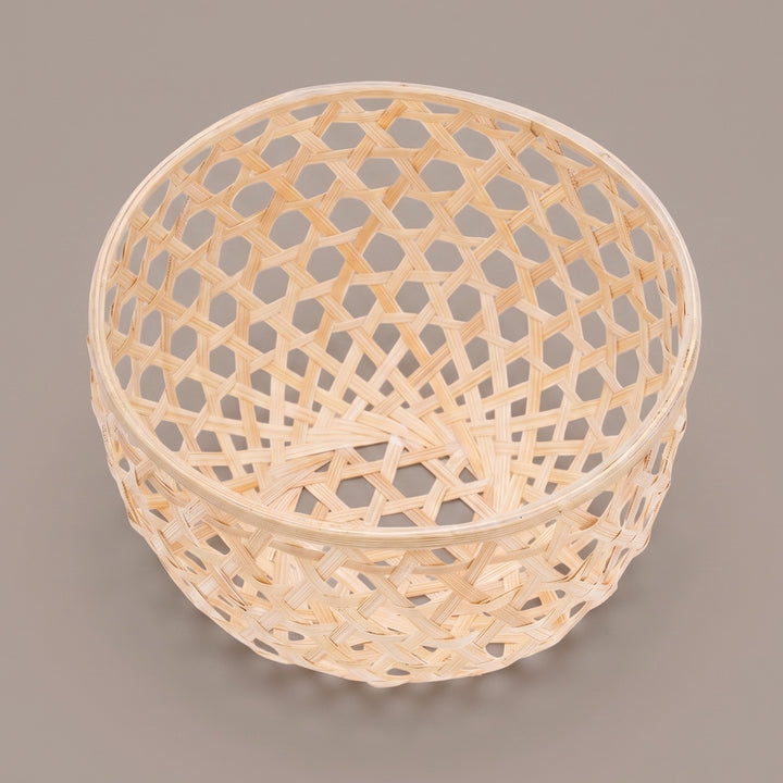 "Elara" Handwoven Bamboo Dome Hanging Lampshade For Home Decor