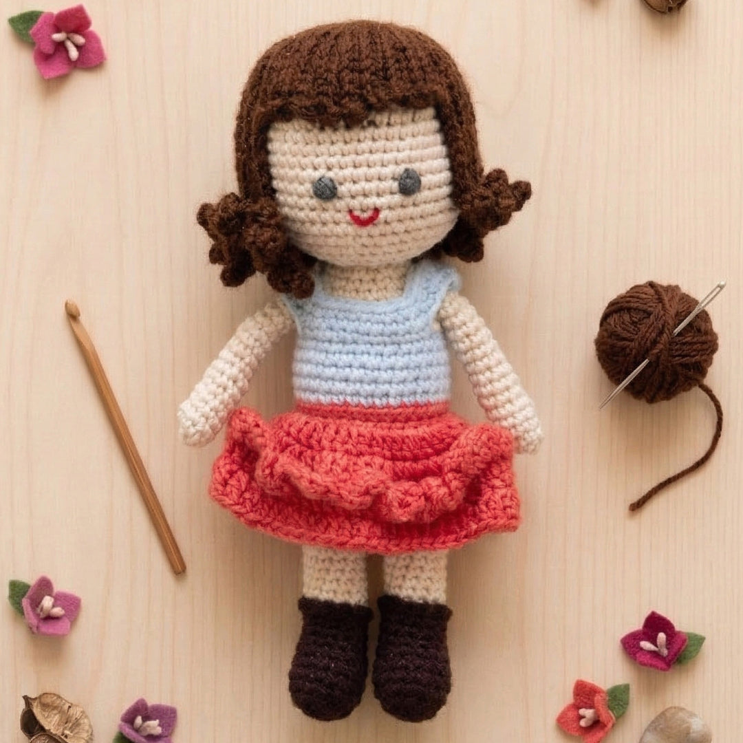 Handmade Cute Crochet Doll For Kids