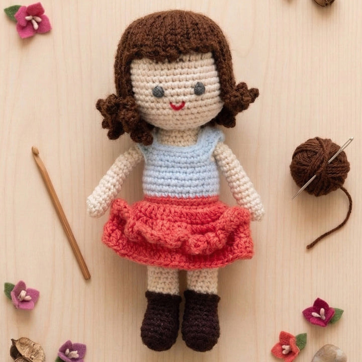 Handmade Cute Crochet Doll For Kids