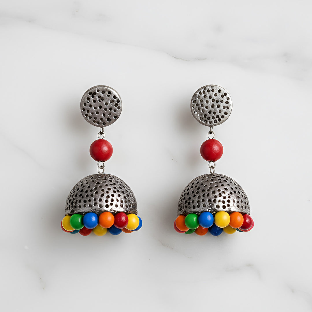 Handmade Multi Pop Terracotta Earrings