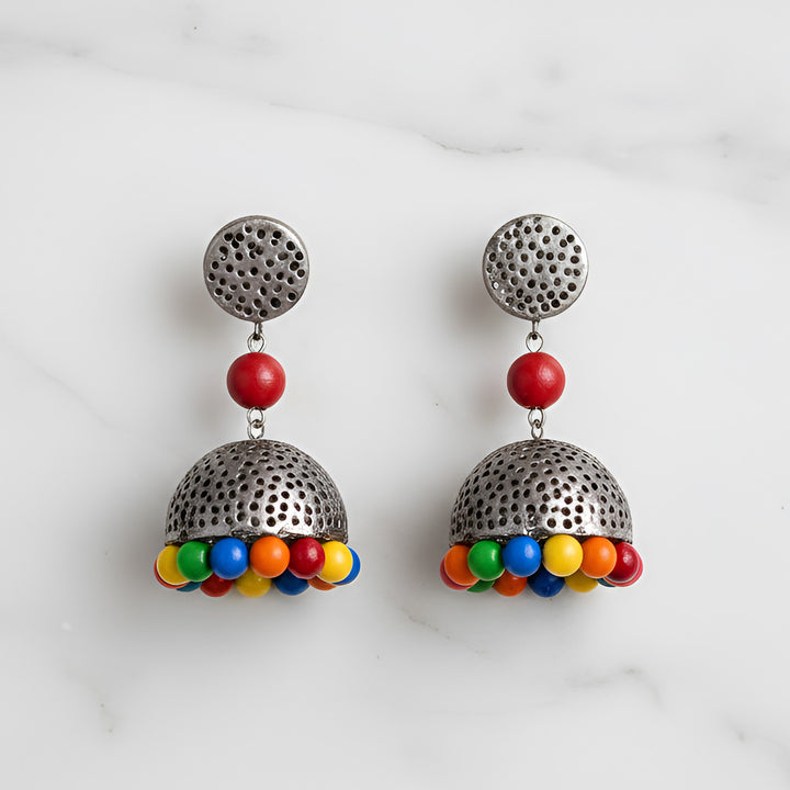 Handmade Multi Pop Terracotta Earrings