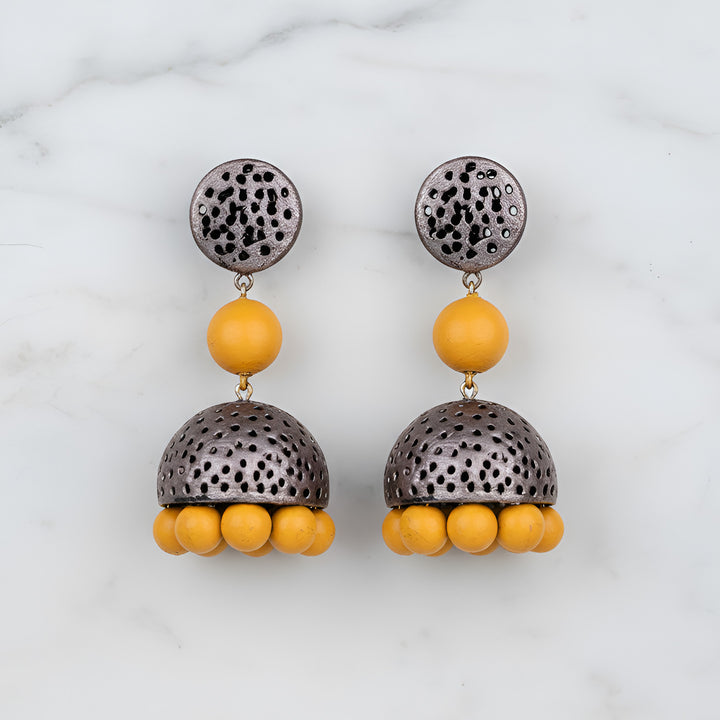 Handmade Boho Pop Terracotta Earrings