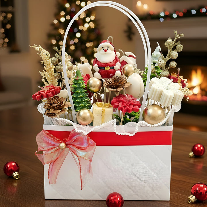 Handmade Christmas Bouquet Theme Soy Wax Candle