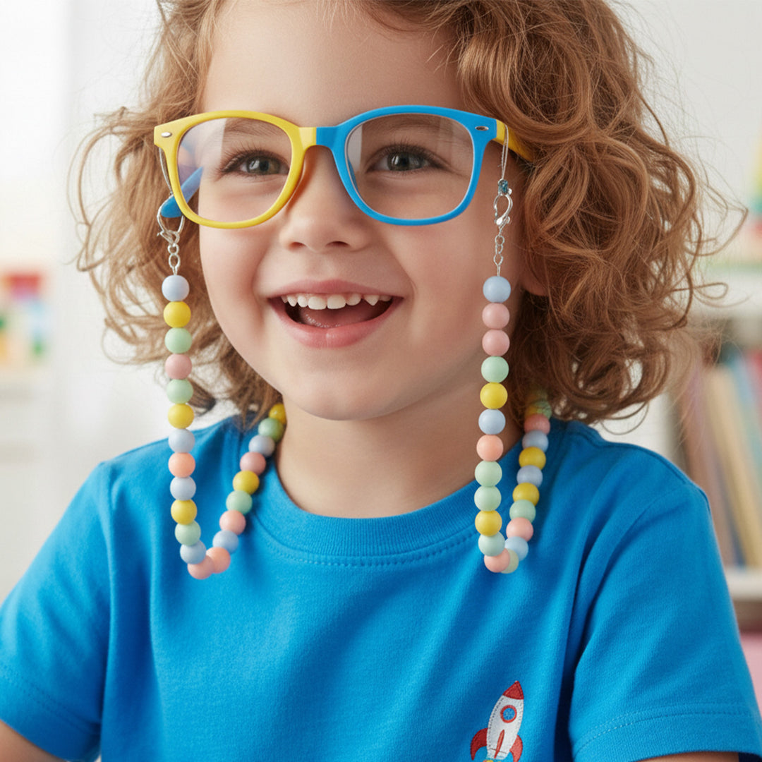 Handmade Beaded Multicolor Pastel Spectacle/Eye Glass Chain For Kids