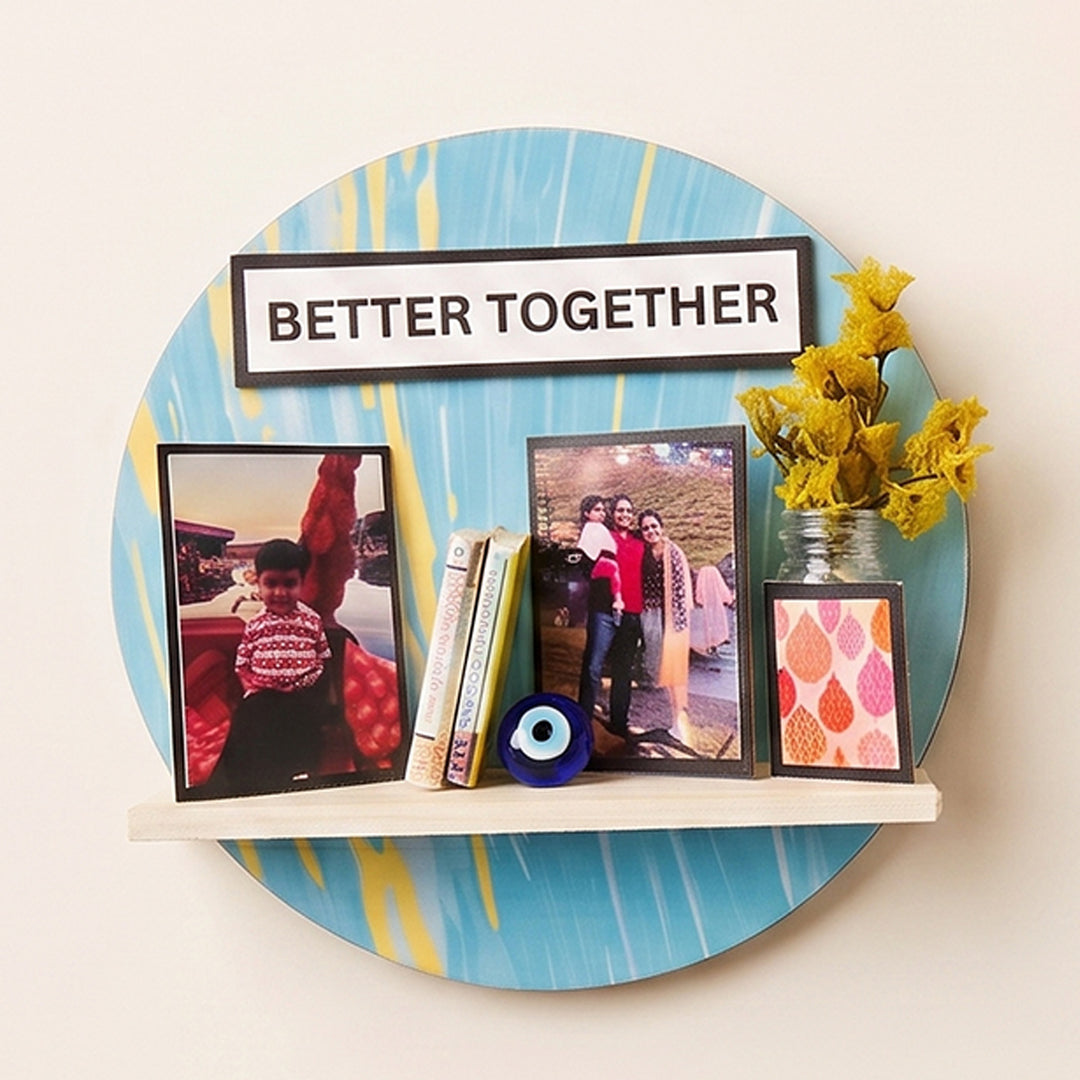 Handmade Personalized Fridge Magnet & Rakhi Gift Hamper For Brother