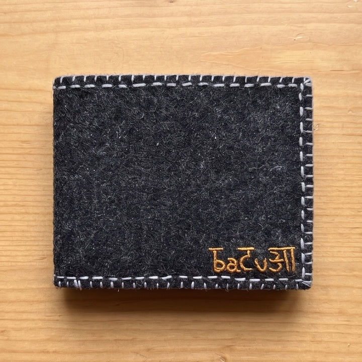 Handmade Travel Batua Wallet | Dark Grey