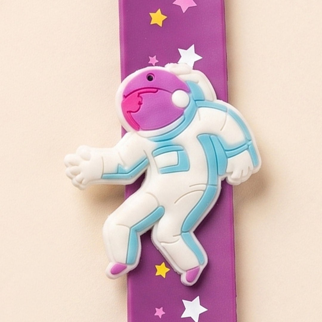 Handmade Astronaut Silicone Slap Band Rakhi For Kids With Roli Chawal For Brother
