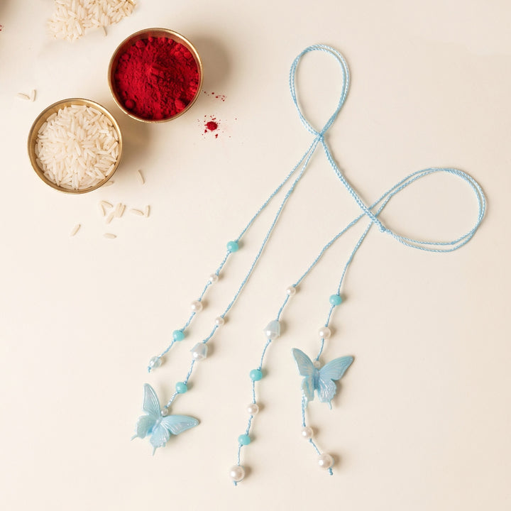 Handmade Butterfly Design Titli Lumba With Roli Chawal For Kids