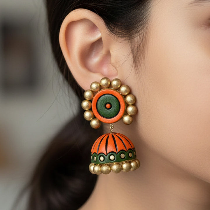Handmade Naina Terracotta Earrings