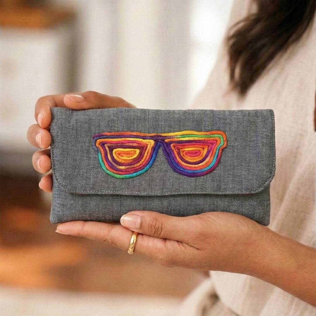 Handmade Dori Work Wayfarer Eyewear Case