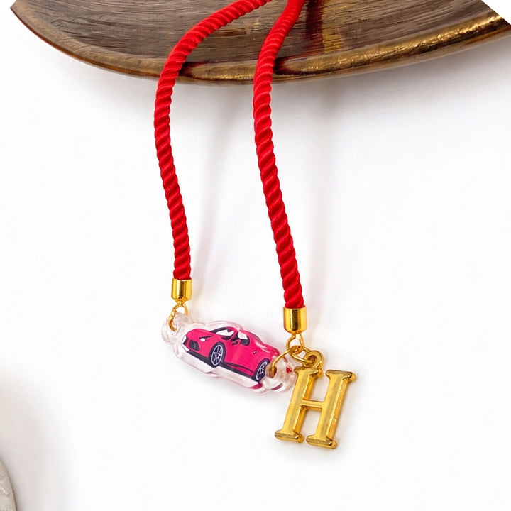 Personalized Adjustable Printed Multi-Theme Charm Bracelet Kids Rakhi For Brother