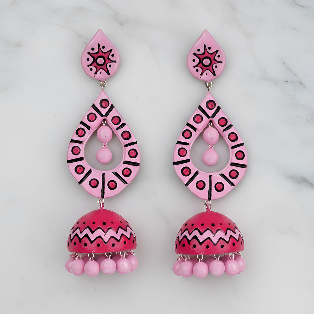 Handmade Happy Hues Terracotta Earrings
