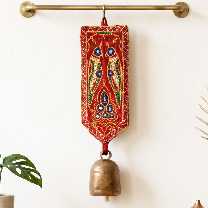 Handcrafted Kutch Embroidery Bell Hanging
