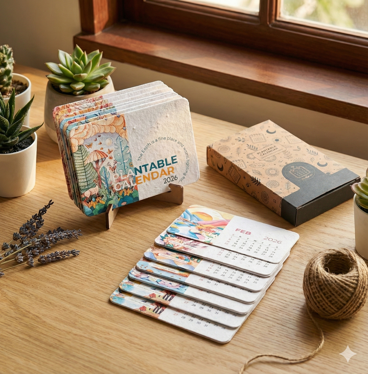 Plantable Mini Desk Calendar - 2026
