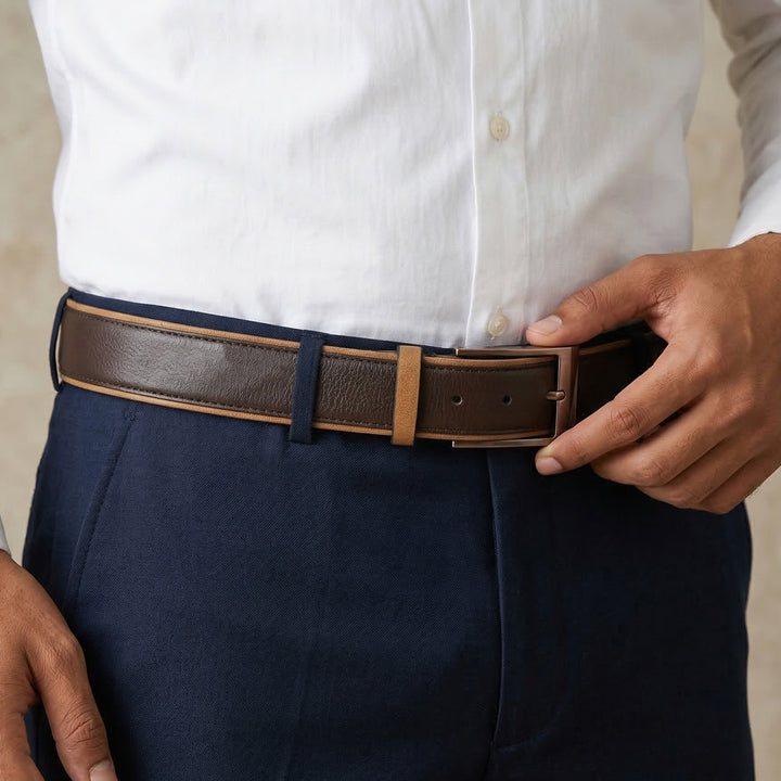 Light Brown Dori Leather Belt For Men