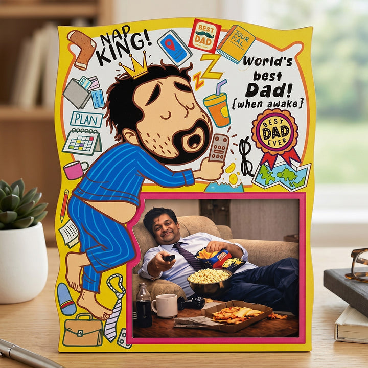 Quirky Father’s Day Photo Frame For Lazy Dads