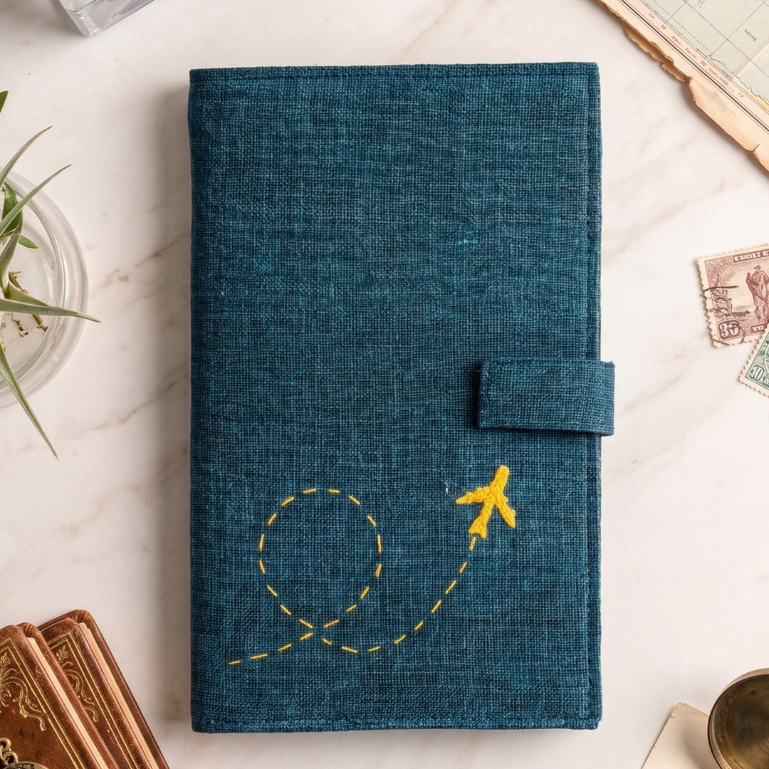 Wander Teal Flight Passport Holder