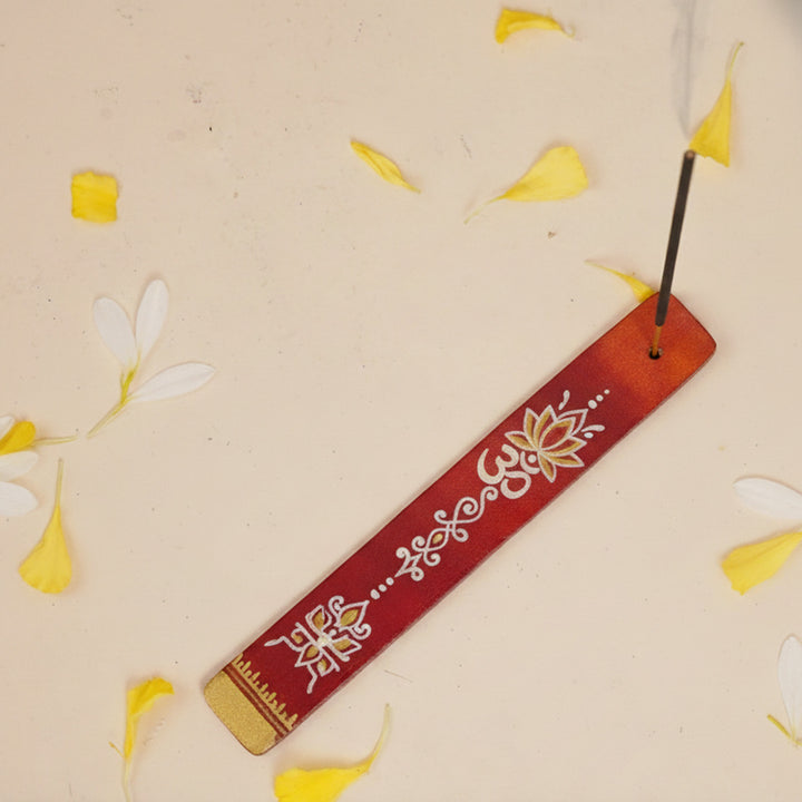 Handmade Om Incense Stick Holder Packed in Gift Box