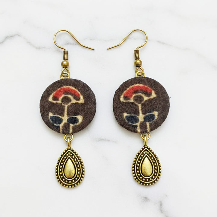 Handmade Drop Motif Statement Earrings