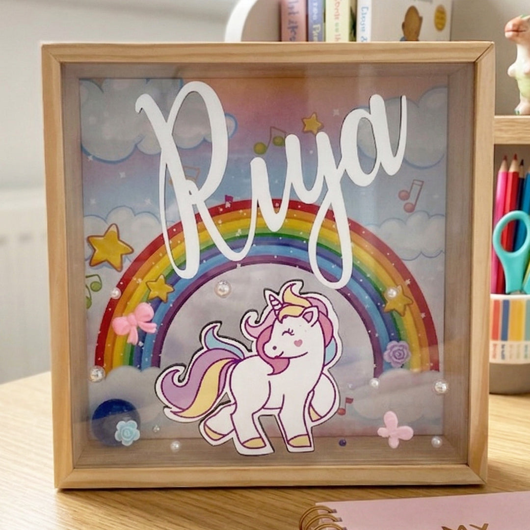 Unicorn Personalized Handmade Acrylic Knicknack Box