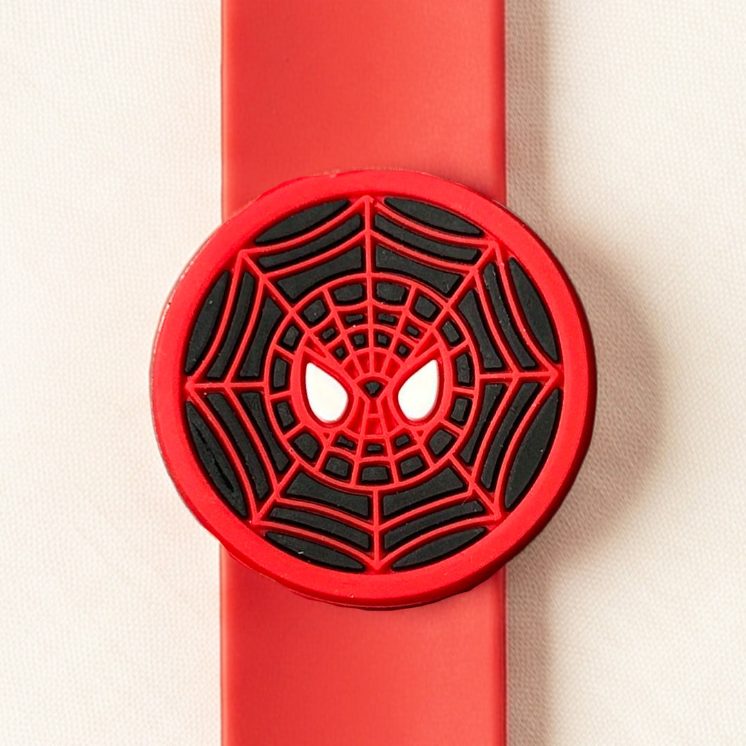 Handmade Spiderman Silicone Slap Band Rakhi For Kids With Roli Chawal For Brother