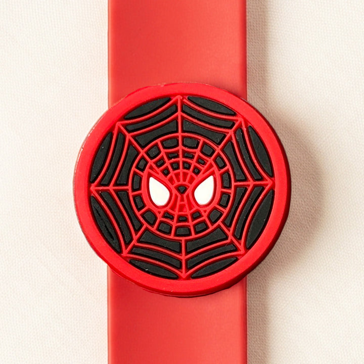Handmade Spiderman Silicone Slap Band Rakhi For Kids With Roli Chawal For Brother