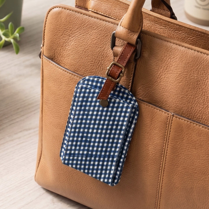 Block Printed Handmade Luggage Tag