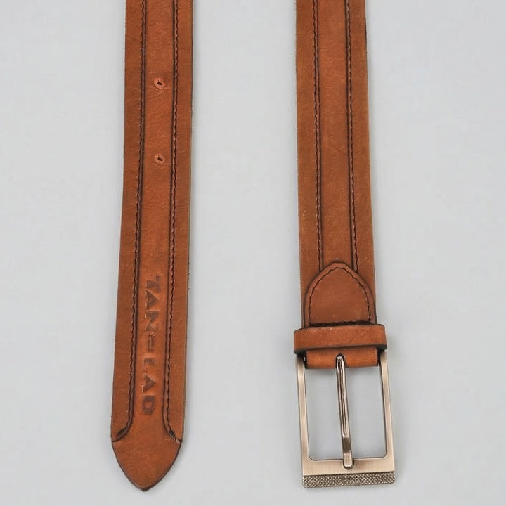 Brown Foldover Leather Belt