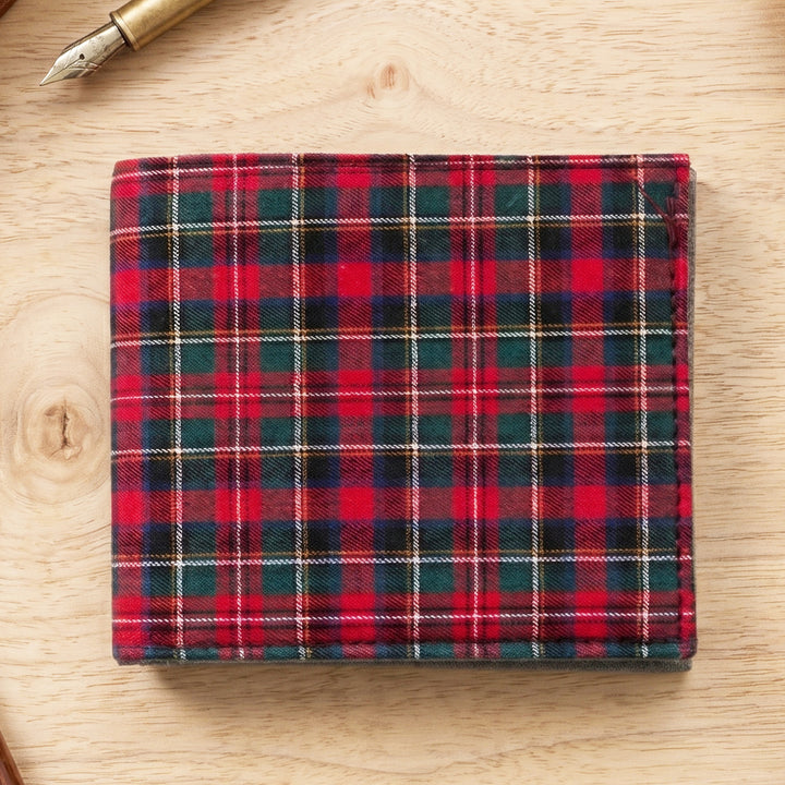 Plaid Handmade Travel Wallet