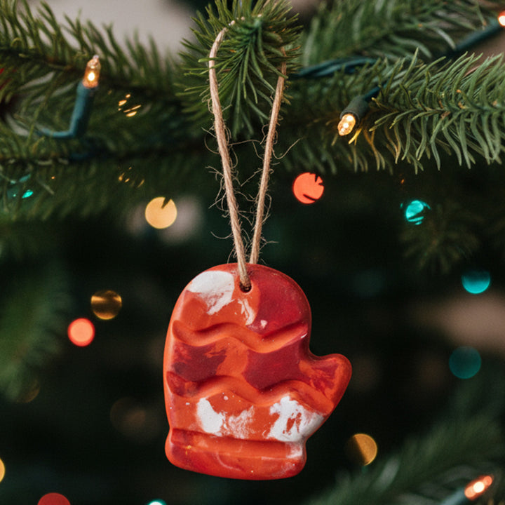 Handmade Glove Wax Crayon Christmas Ornament