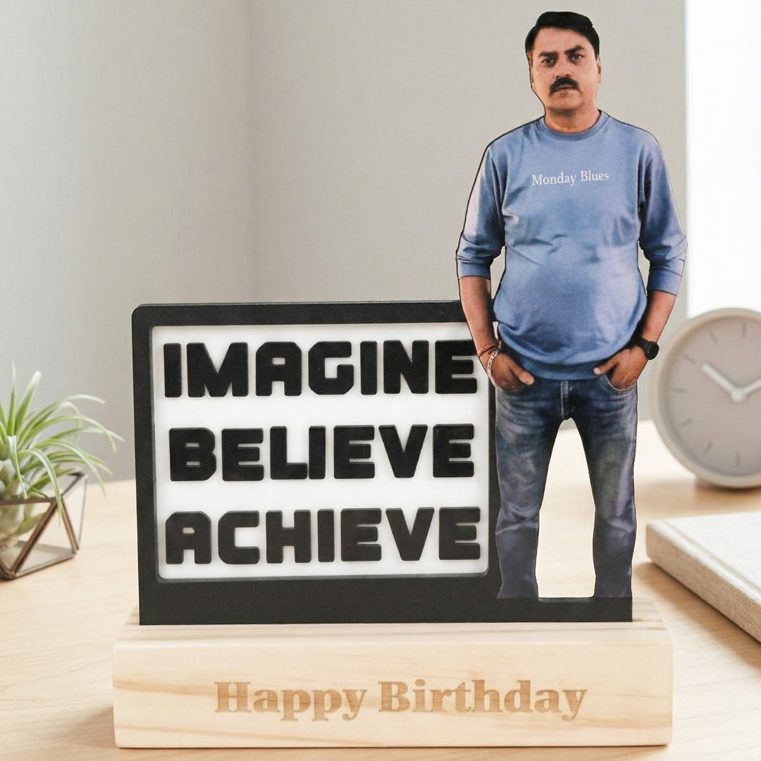 Photo Personalized Motivation Acrylic Cutout